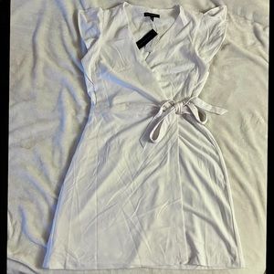 Banana Republic white wrap dress!